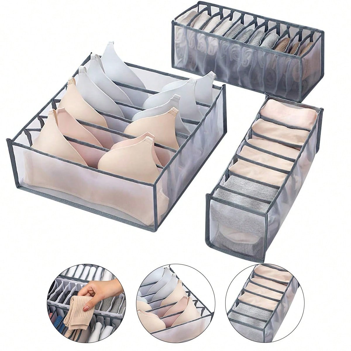 New Jeans Compartment Storage Box, Socks, Pants, Compartment Box, Storage Box