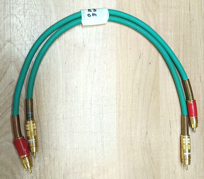 OEHLBACH Audio Cinch 2 Stecker - 2 Stecker vergoldet Kabel Länge: 53cm
