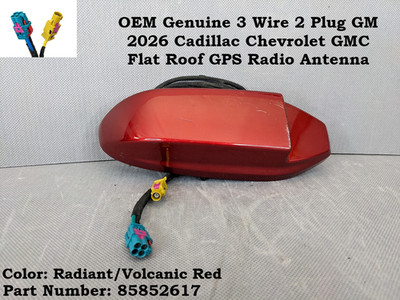 OEM 25-26 Cadillac Chevrolet GMC Flat Roof GPS Satellite 2 Plug Antenna 85852617