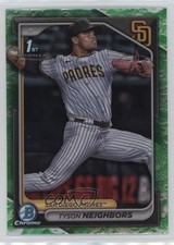 2024 Bowman Draft Chrome Lunar Glow Refractor Tyson Neighbors #BDC-51 6u5