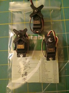 (3) FUTABA FP-S133 MICRO SERVOS
