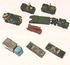 Vintage Die Cast Lot...Lesney Matchbox Military + Husky Vehicles in G Condition