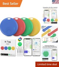 Air Tracker Tag for Android or iOS, Android Tracker Tags-4 Pack, Dual System ...