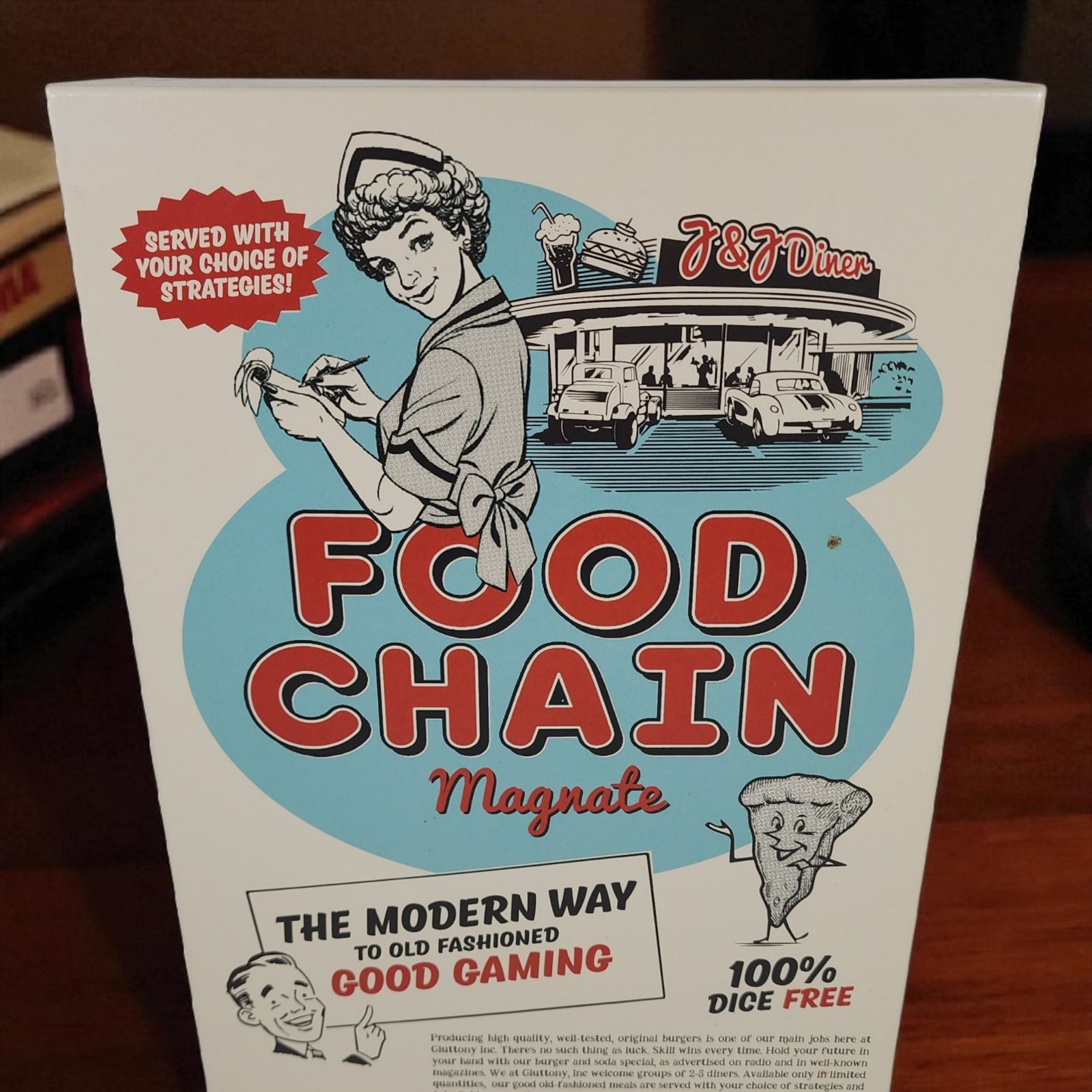 Food Chain Magnate Board Game Splotter English Rules Cards Still Sealed Open Box