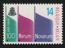 Belgium Pope Leo XIII  Rerum Novarum  1991 MNH SG#3057