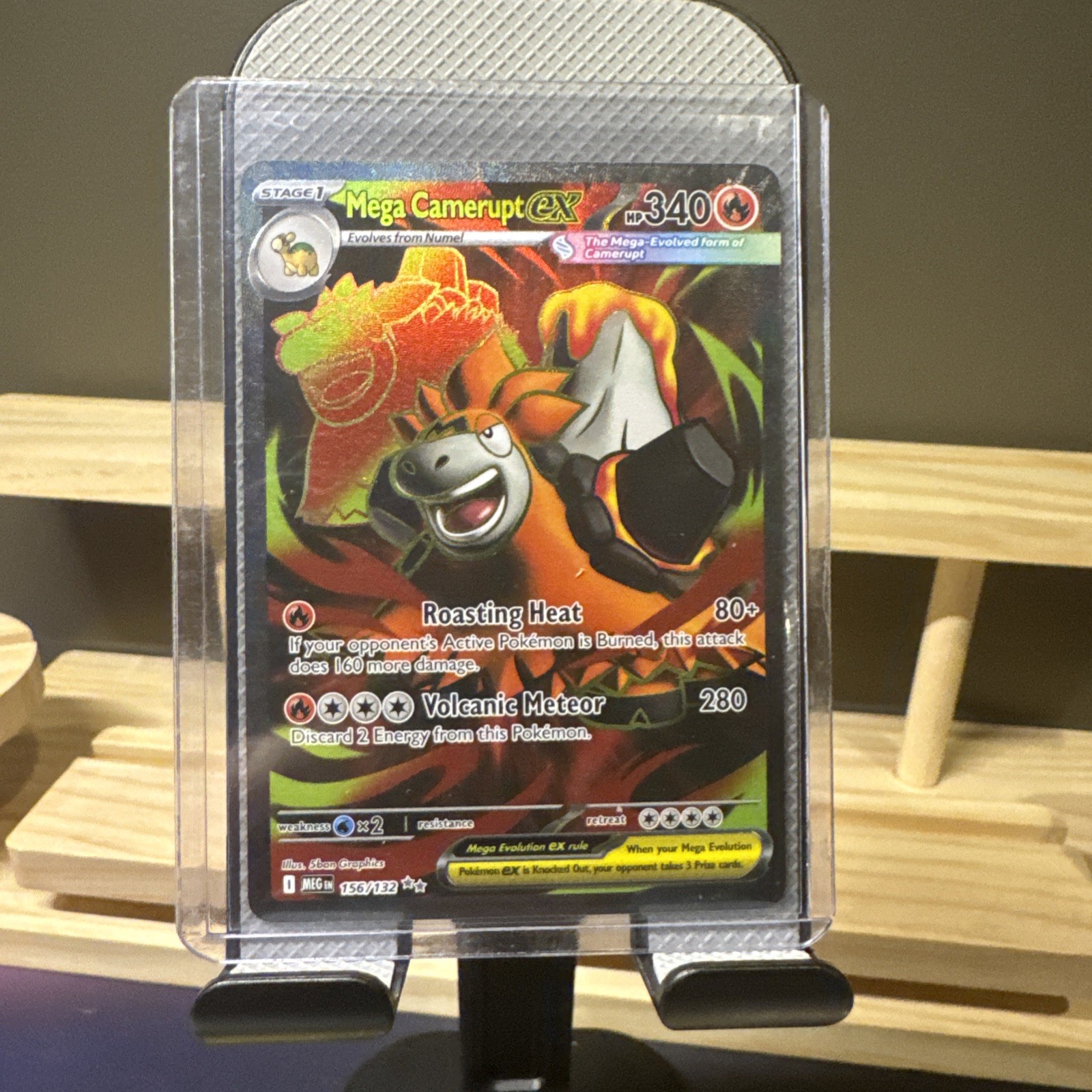 MEGA CAMERUPT EX 156/132 ULTRA RARE MEGA EVOLUTION POKEMON NM/M