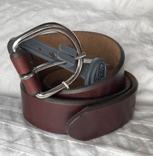 Tony Lama Men's 1 3/8" Classic Brown Dress Belt USA Made K1207