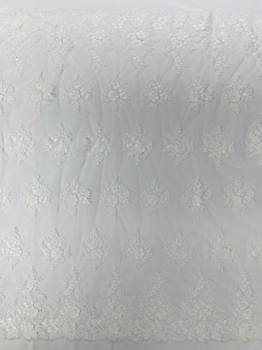 corded lace 3d floral embroider (by the yard) - Picture 27 of 63