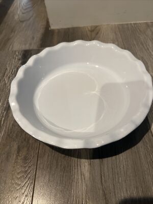 emile henry フランス EMILE HENRY France 31.26 Blue Scalloped Dish Pie Plate Quiche Dish