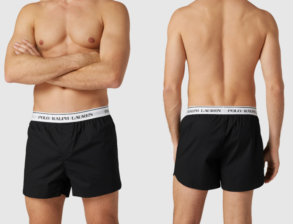 POLO RALPH LAUREN 3-Pack Boxers Trunk Boxershorts Shorts Underwear Hose  Pantie S