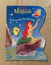 Disney  s  VTG The Little Mermaid Coloring Book With Sparkle Stickers 2001 NEW 