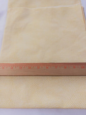 2 piece cotton fabric yellow print on yellow/Fabric Traditions 26" by 44" each