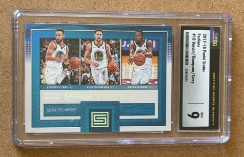 2017 Panini Status #10 Warriors STEPHEN CURRY Thompson DURANT Factions CSG 9 CGC