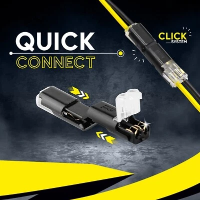 1-200x Steckverbindungen 2 Polige Auto Stecker KFZ Kabel Steckverbinder Buchsen - Bild 1 von 4
