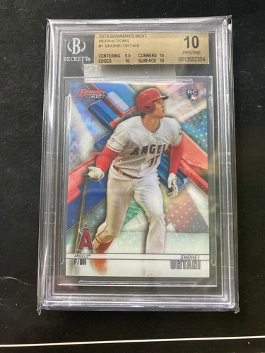 2018 Bowman's Best REFRACTOR SHOHEI OHTANI RC Rookie #1 BGS 10