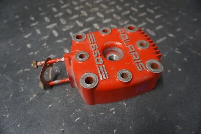 1988-1990 Polaris OEM Engine Motor Cylinder Head Red NOR Fin Classic SWE 500 650