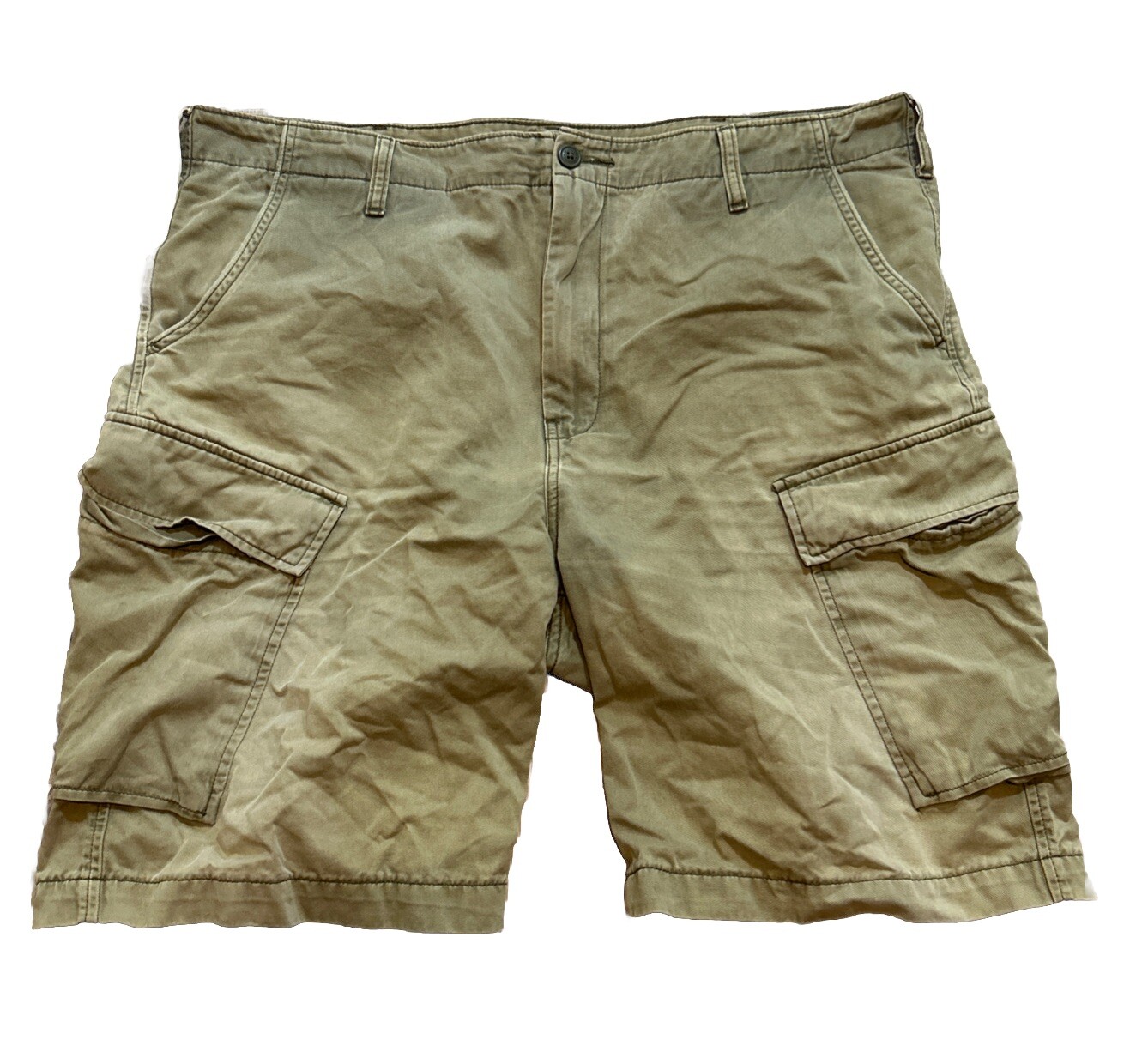 Levi’s Men’s Olive Khaki XX Cargo Shorts Sz 40x10 Military Camping 90s Loose 41