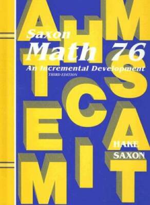 Saxon Math 7/6: Student Edition 2002 - Hardcover By SAXON PUBLISHERS - GOOD