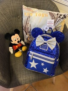 blue disney backpack