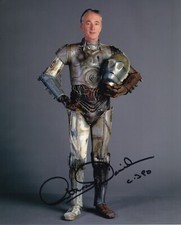 ANTHONY DANIELS signed autograph 20x25cm STAR WARS in person autograph ACOA