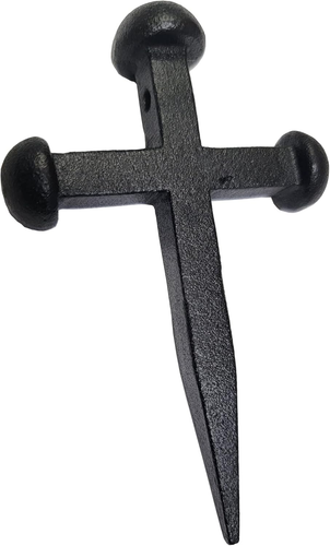 4”- CROSS NAIL – Ornamental Rustic Iron – Crucifix Cross Style – Antique Reprodu - Picture 11 of 12