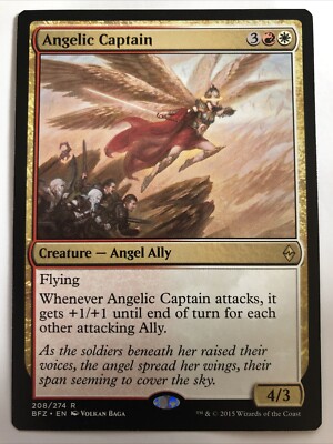 MTG Battle For Zendikar Angelic Captain 208/274 NM Rare