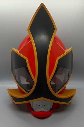 Power Rangers Red Deluxe Super Samurai Megaforce Ranger Talking Mask Halloween
