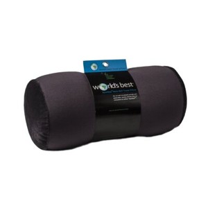 "World's Best Air Soft Microbeads Tube Pillow, Charcoal"