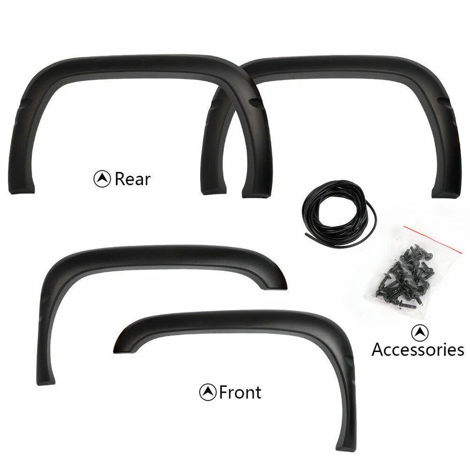 Textured Style Bolt Fender Flares Fit For 1994-2001 Dodge Ram 1500 2500 3500 - Изображение 4 из 4