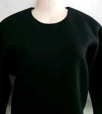 EVERLANE BLACK SCUBA Long Sleeve Dress Sz XS (Actual Sz XS-S) NWOT.Rare sold out