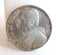 10 Lire 1930 - Città del Vaticano Papa Pio XI - Moneta argento 835 / ss