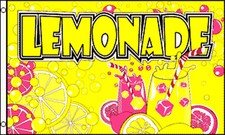 3x5 Ft LEMONADE Flag Banner Store Concession Business Advertising Flag yf