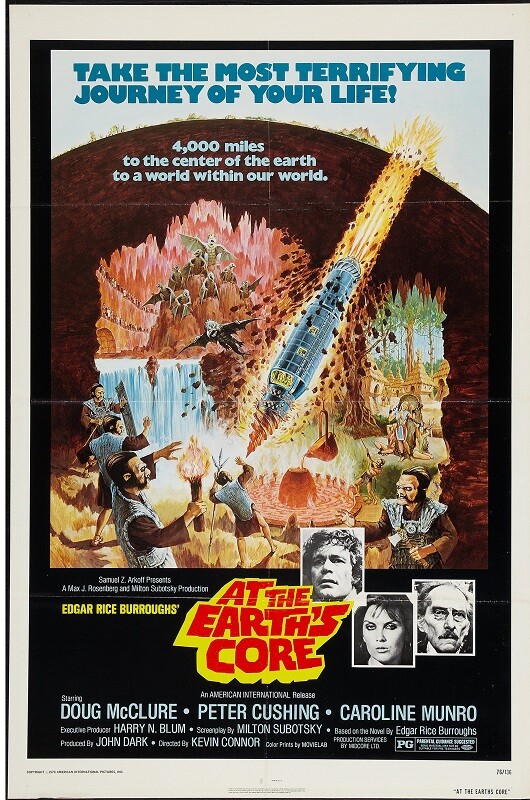 At Earth's Core Original Movie Poster McClure Cushing Munro