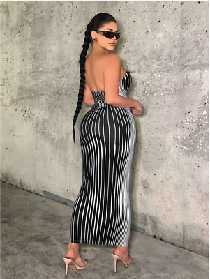 chinese dress ladies Apparel- By Together Promenade Striped Tube Maxi Dress – Milla & Ella Co