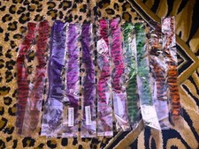 STRAIGHT ZEBRA PRINT HAIR COMB IN EXTENSIONS  VIOLET 