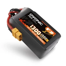 4X Ovonic 1300mAh 130C 6S LiPo Battery 22.2V for FPV GEPRC CineLog35 quads 