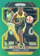 2022 Panini Prizm WNBA JEWELL LOYD #77 GREEN PRIZM STORM