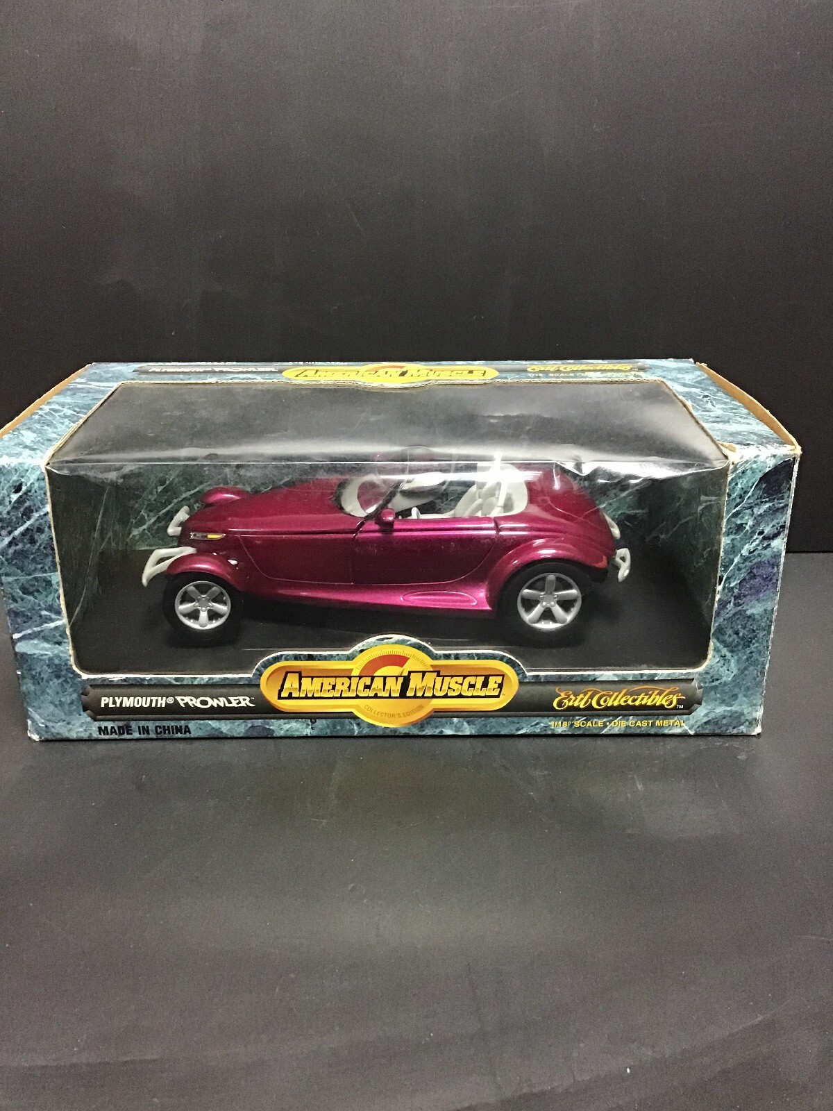 AMERICAN MUSCLE PLYMOUTH PROWLER ERTL 1:18 SCALE DIE CAST METAL COLLECTABLE
