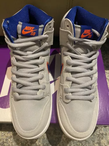 Nike SB Dunk High DH7155-001 "Rush Blue and Team Orange/Mets Men Size 9
