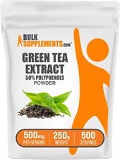 BulkSupplements Green Tea Extract (50% Polyphenols) - 500 mg per Serving
