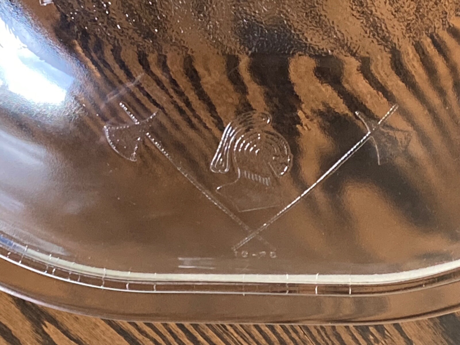 Vtg Guardian Service Oval Dutch Oven Roaster Glass Replacement Lid Only