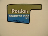 Poulan Chainsaw 3700 Counter Vibe Decal Sticker Dr30 Poulan Chainsaw 3700 Counter Vibe Decal Sticker Dr30