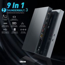 TB002 Gen 2 40Gbps Instock USB C 8K 60hz 9 in 1 Thunderbolt 3 Docking Station