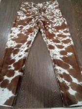Cowhide Leather Pants Men - Western Hair On Leather Pants Handmade Custom USA