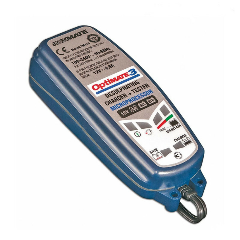Optimate 3 Tecmate désulfateur automatique pour batterie moto 12V et scooter