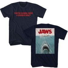 Jaws 70's Thriller Movie Poster You're Gonna Need A Bigger Boat Men's T Shirt