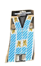 Hosenträger, Bayerische Raute, Design mit Löwen