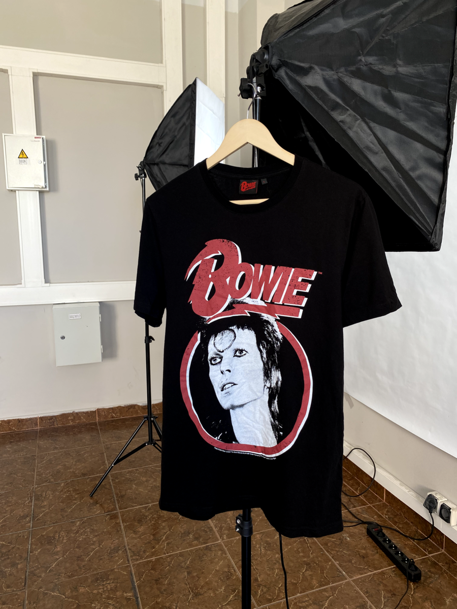 Vintage David Bowie Offcial t-shirt retro rare hype Y2K Size L