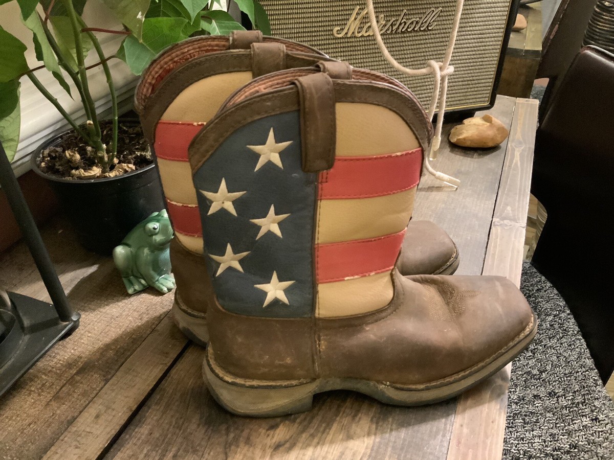 Durango Lil Rebel 6M Youth/kids Patriotic Pull-on Western Flag