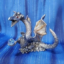 Charr Dragon of Fire Pewter Figurine Rawcliffe US Made NEW